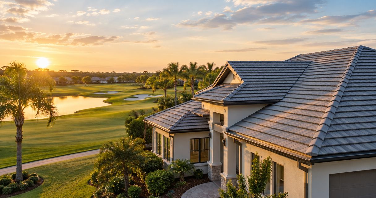 Best roofing materials for golf course community homes in Florida