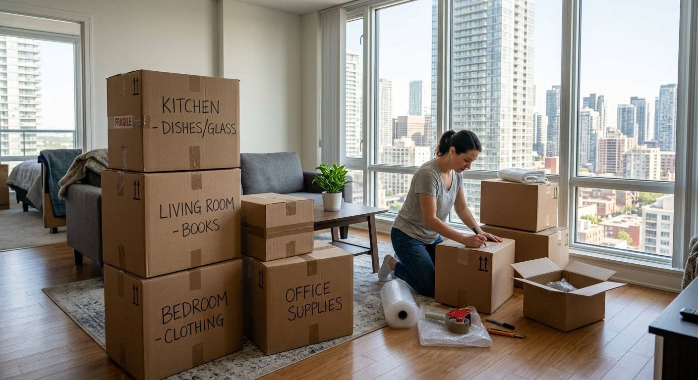 How to pack efficiently for a high rise apartment move