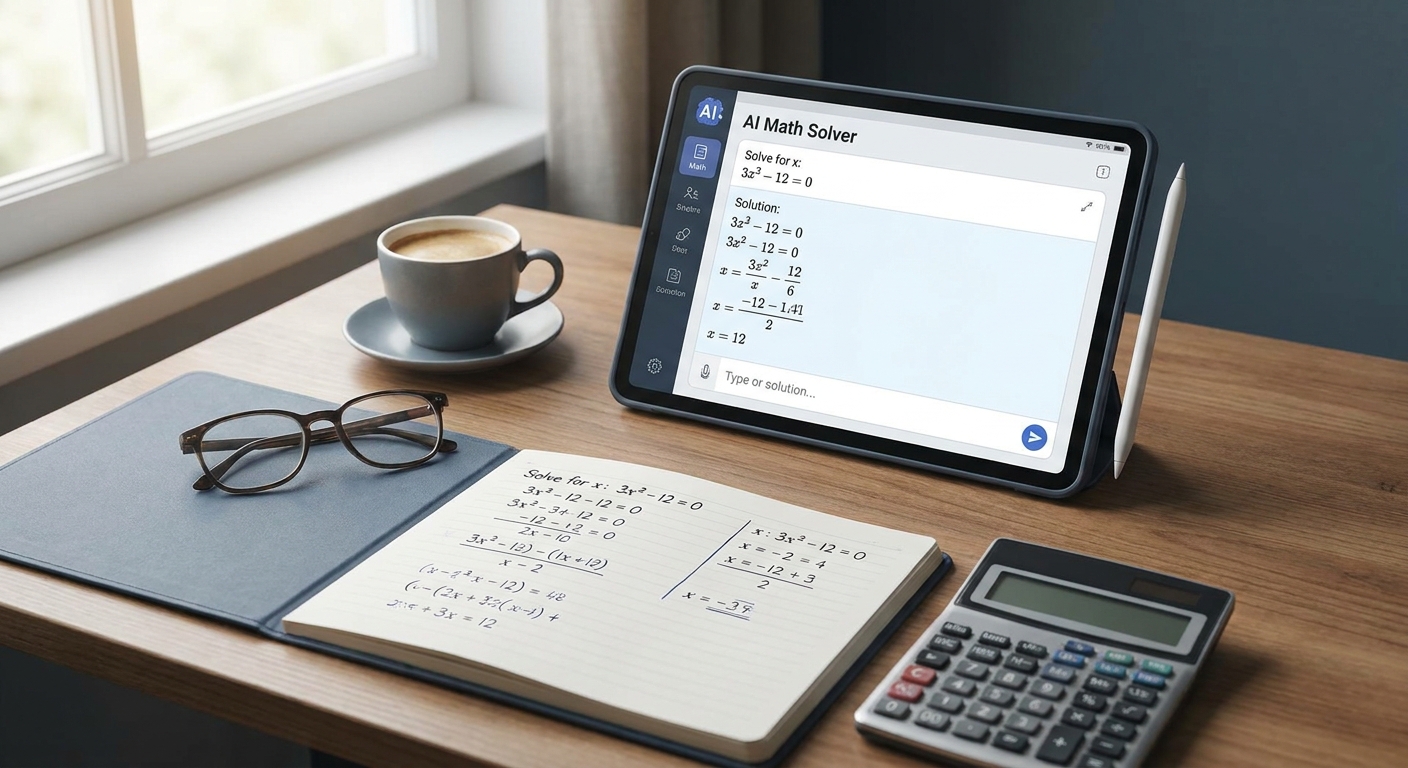 AI math solver for algebra homework