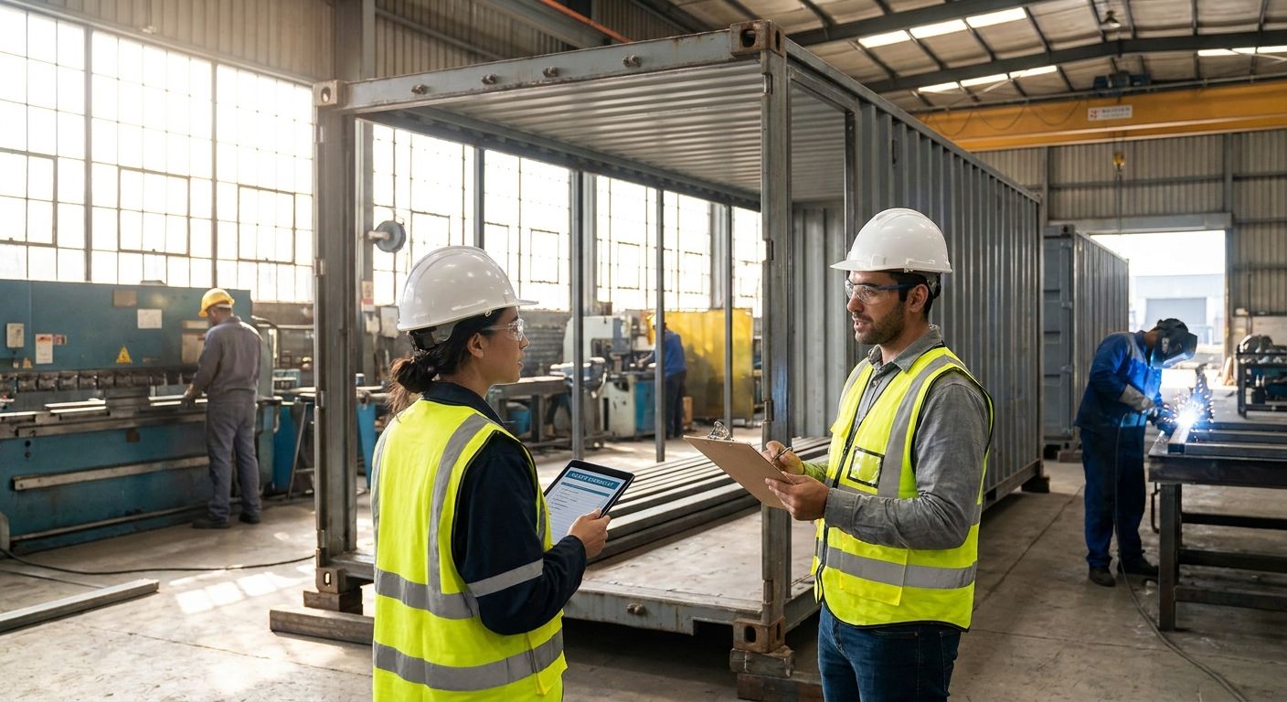 Safety staffing for shipping container manufacturing plants