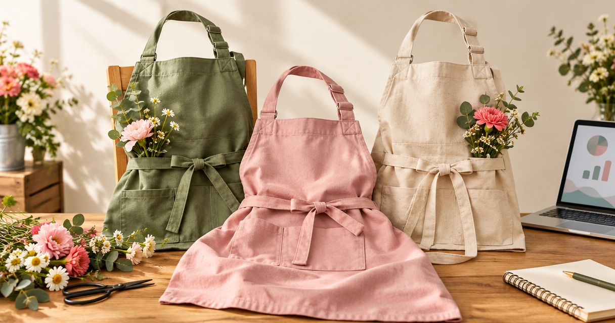 Custom aprons for florists: planning a staff order