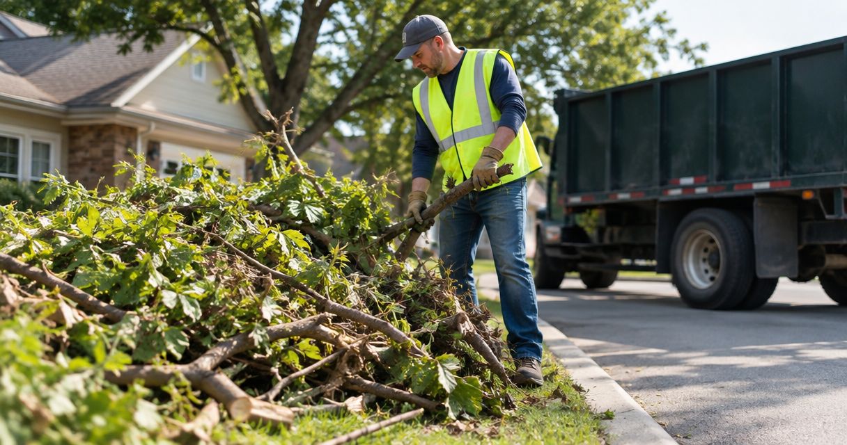 How to coordinate tree debris removal with county bulk waste pickup
