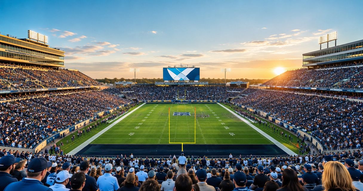 How many college football stadiums are there in the FBS?