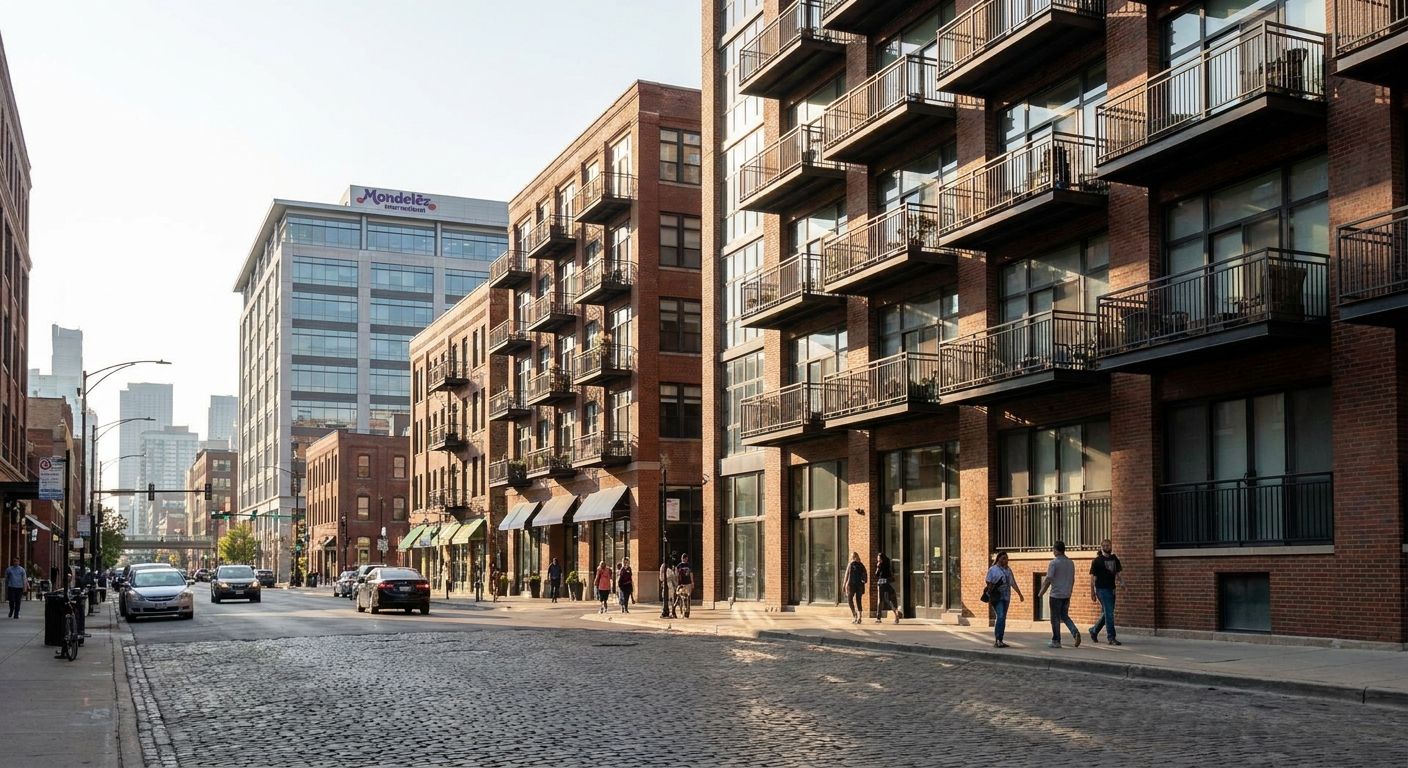 Apartments near Mondelez International offices in Fulton Market