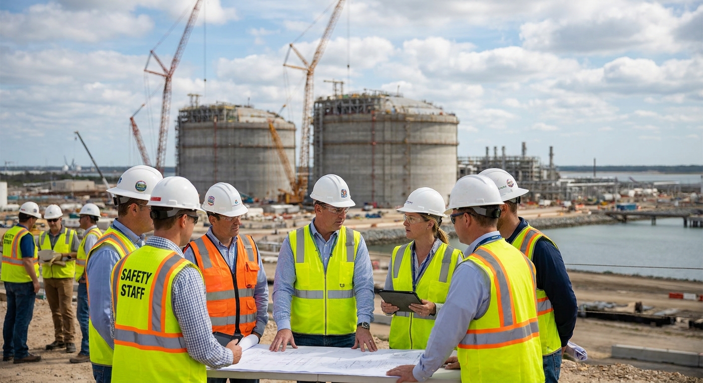 Safety staffing for LNG terminal construction
