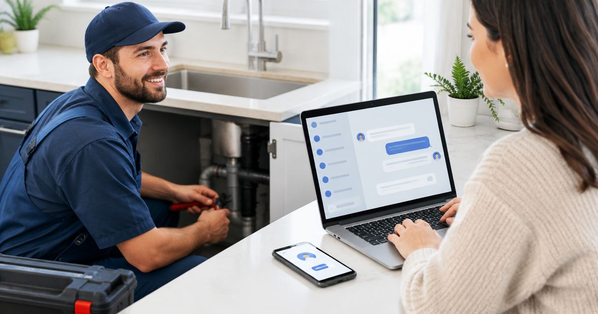 Best live chat software for plumbing company websites
