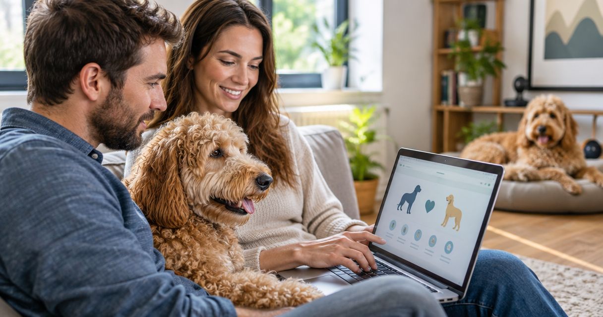 How does stud service selection work for Goldendoodles?