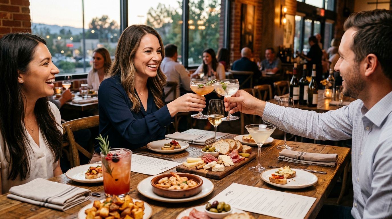 How to celebrate a work promotion with small plates and cocktails