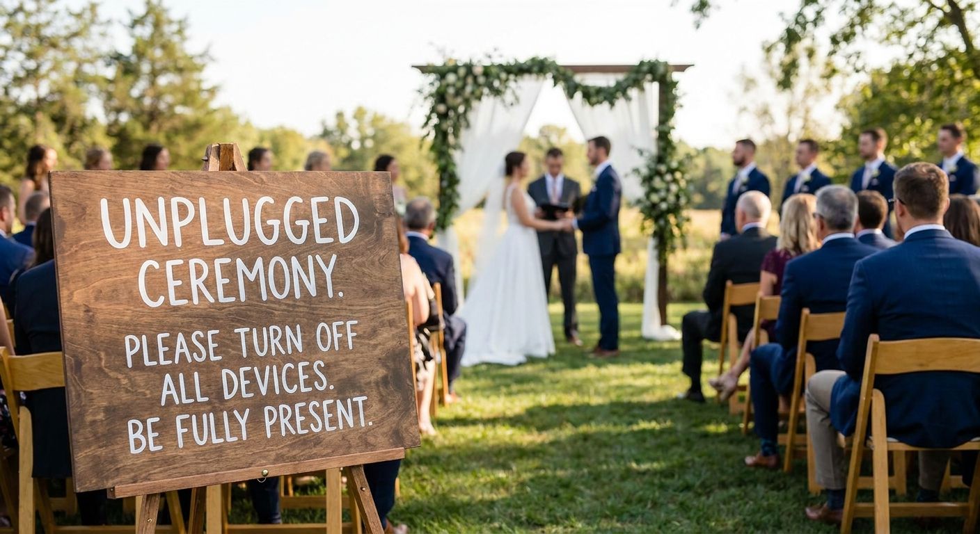 How to plan an unplugged wedding ceremony
