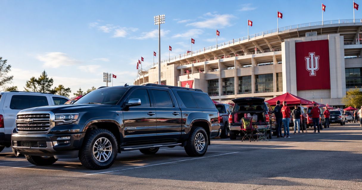 How much does oversized vehicle parking cost at IU football?
