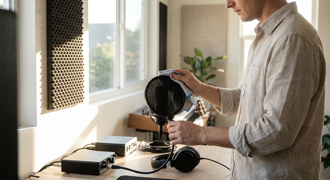 House cleaning for home recording studios