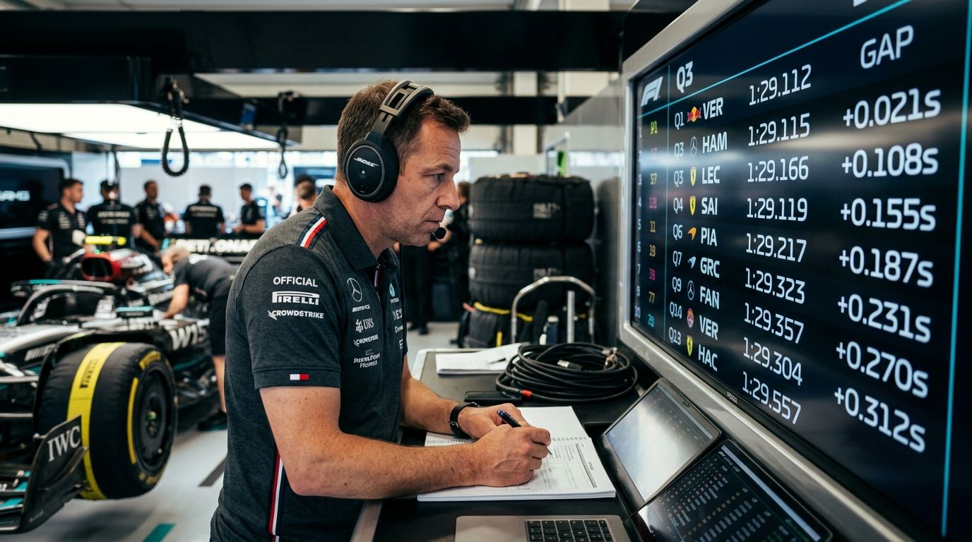 How to read F1 qualifying gaps for grid position