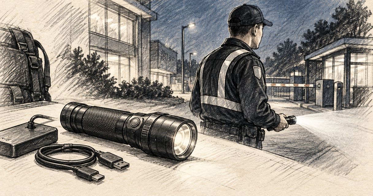 Rechargeable torches for security companies and guarding firms: complete 2026 guide