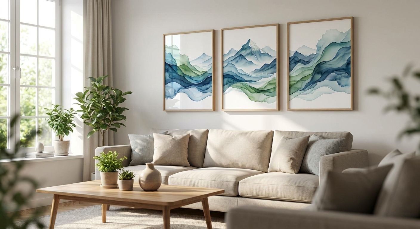 Best wall art for feng shui living rooms