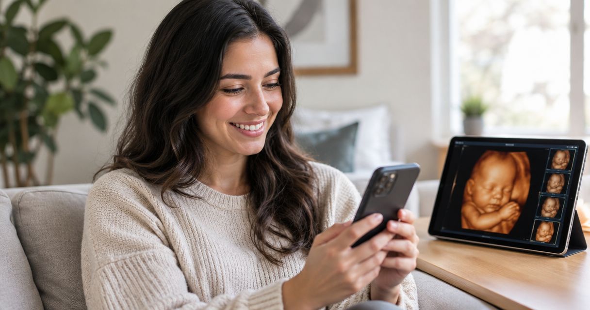 How to get your 3D/4D ultrasound photos and video sent to your phone same day