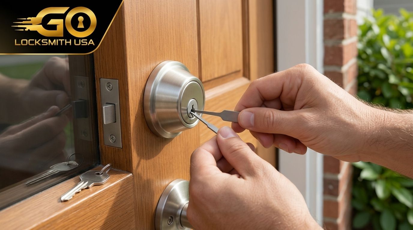 How long does it take for a locksmith to get into a locked house?