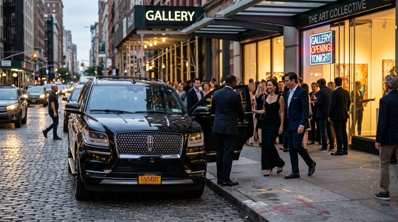 Car service for NYC art fair and gallery opening events