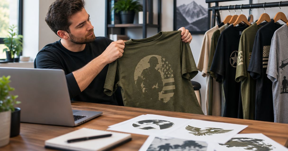 Best TeePublic alternatives for military-themed tees
