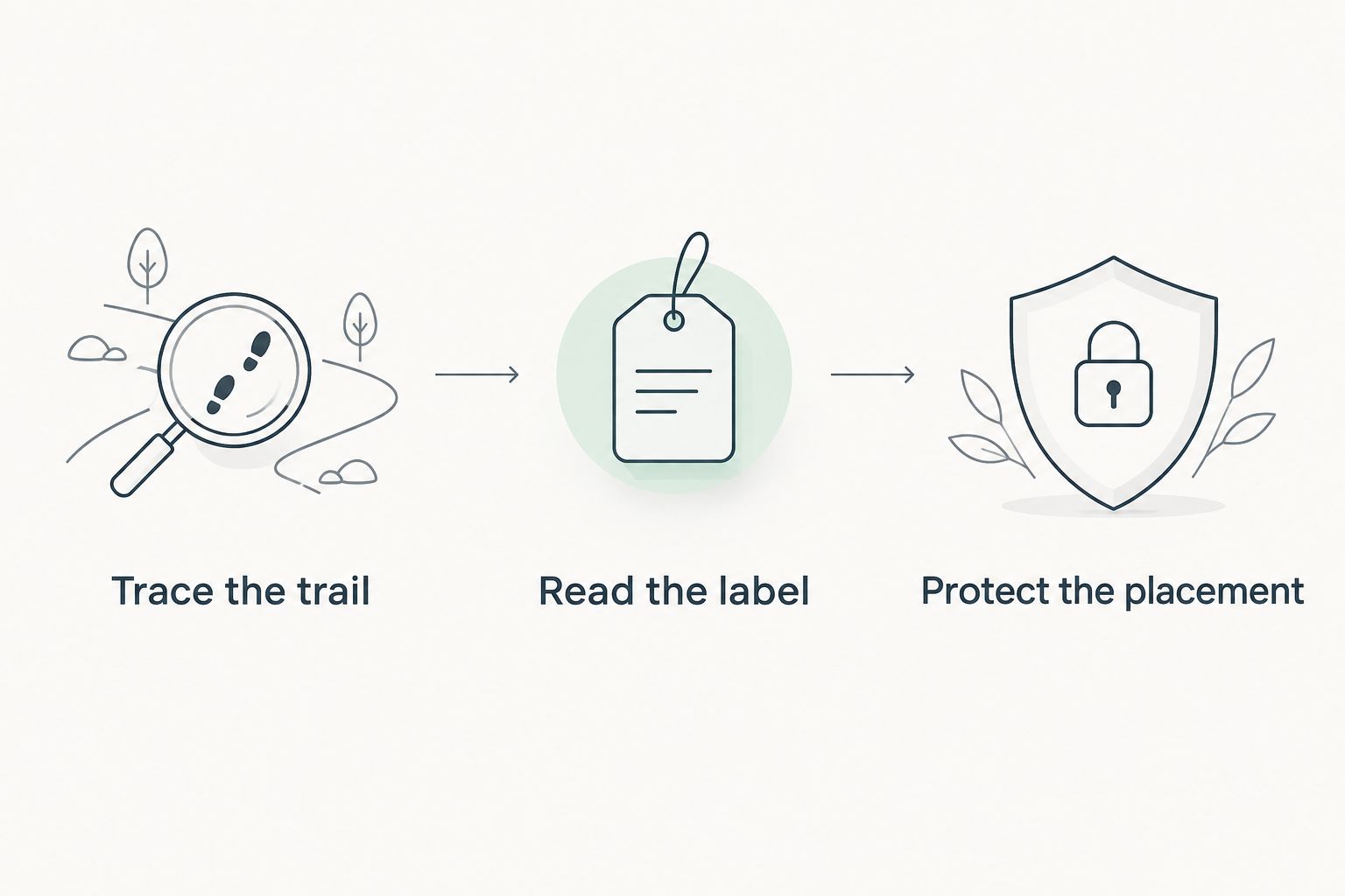 Three checks before ant treatment: trace the trail, read the label and protect the placement.