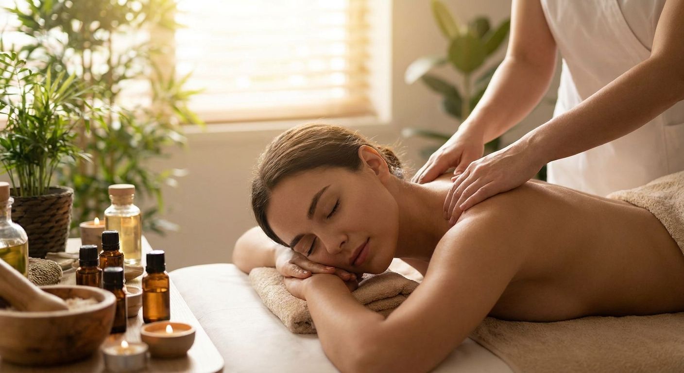 Relaxing massage for anxiety relief