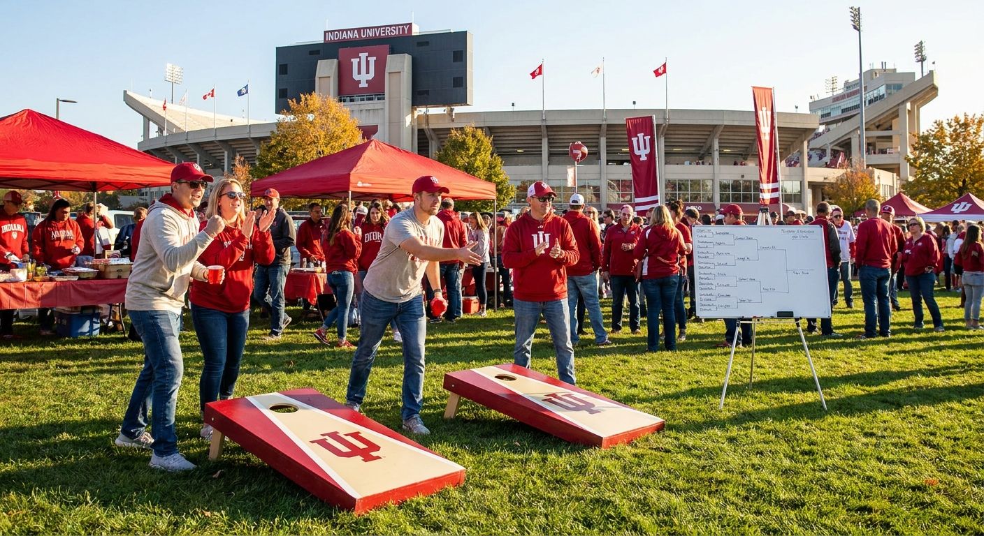 How to set up a cornhole tournament at your IU football tailgate