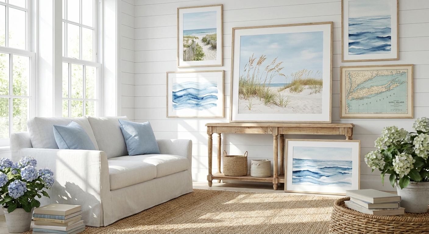 Best wall art for Hamptons-style homes