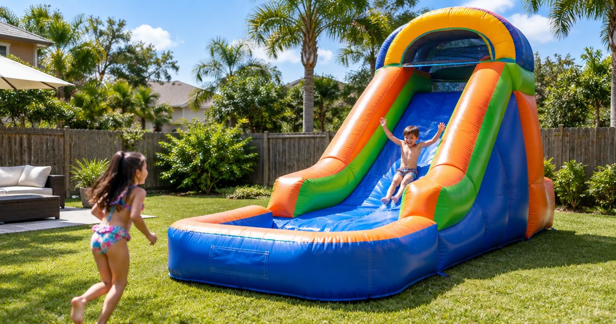 Best inflatable slide rentals for small backyards in Jacksonville 2026