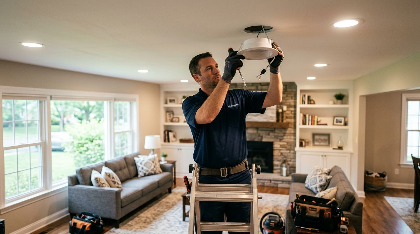 Recessed lighting installation for Marlboro NJ homeowners