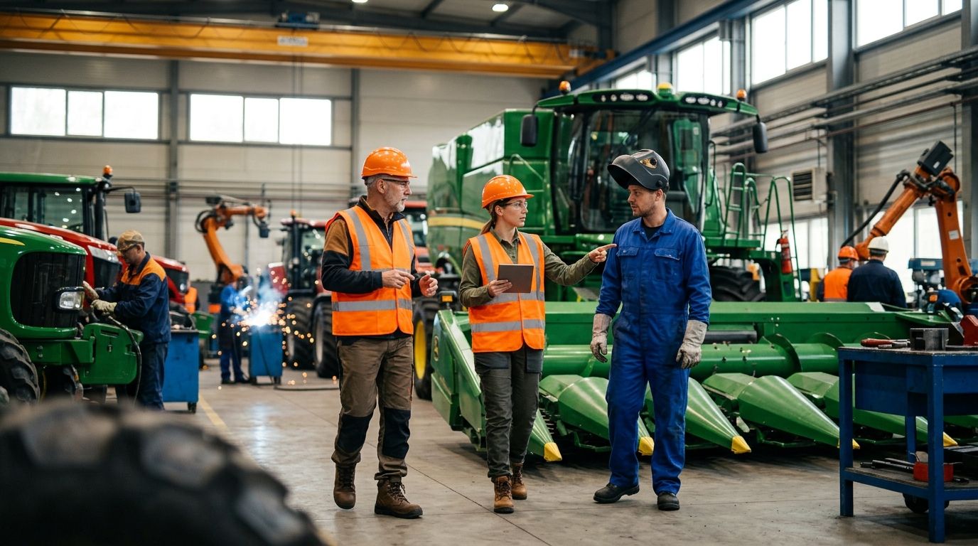 Safety staffing for agricultural equipment manufacturing plants