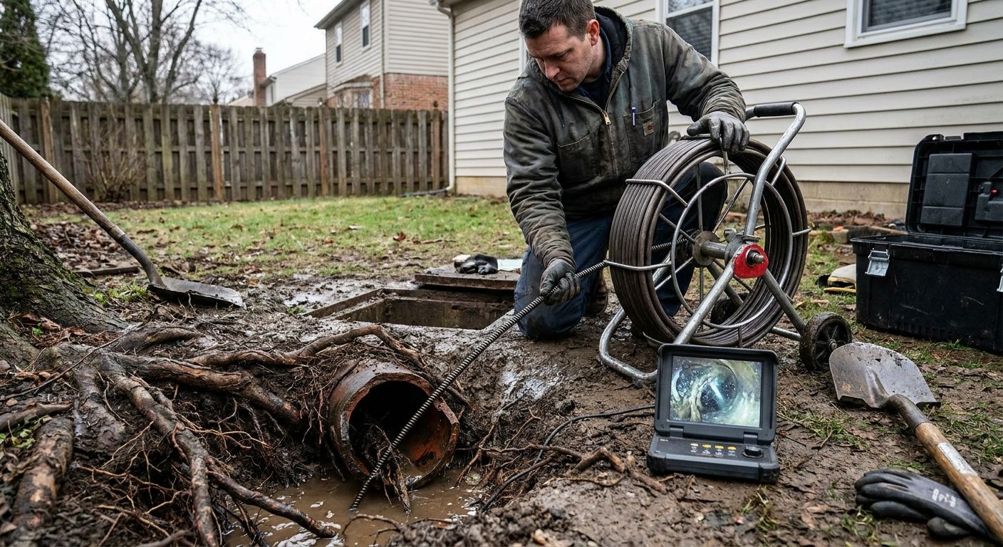 How to remove tree roots from a sewer line