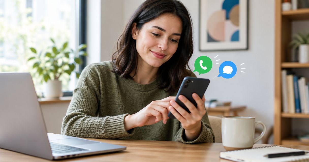 Can one phone number handle both calls and texts?
