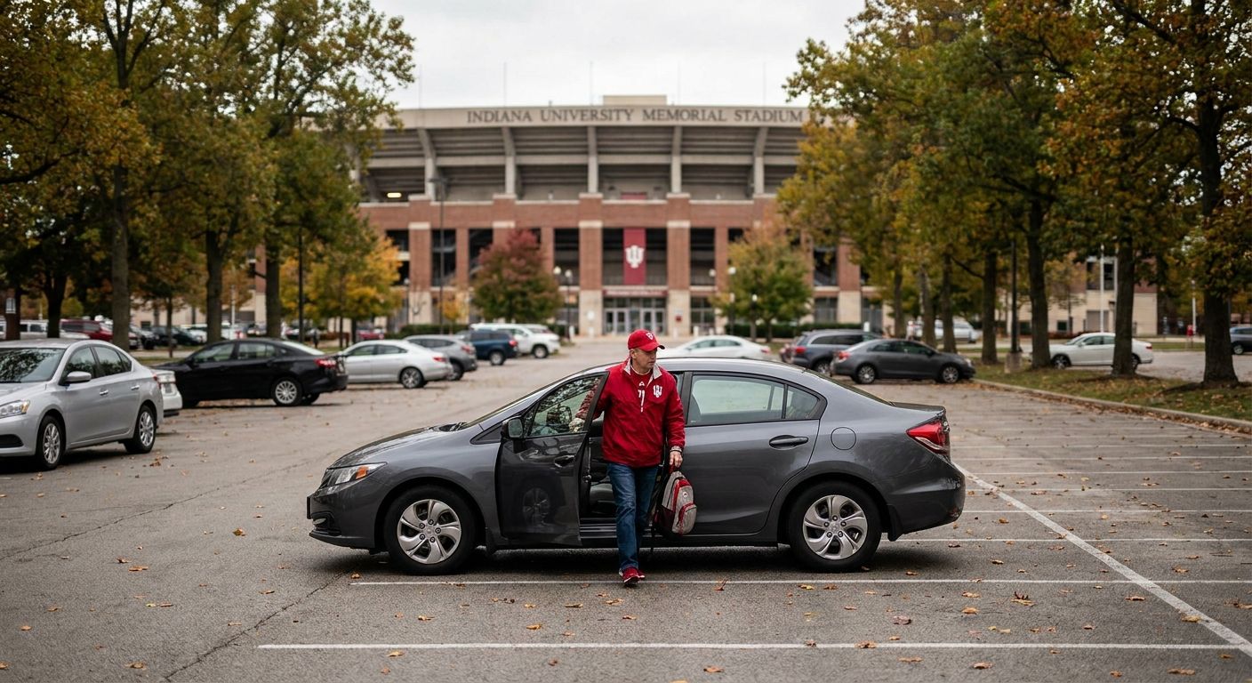 Parking for solo IU football fans without a tailgate group