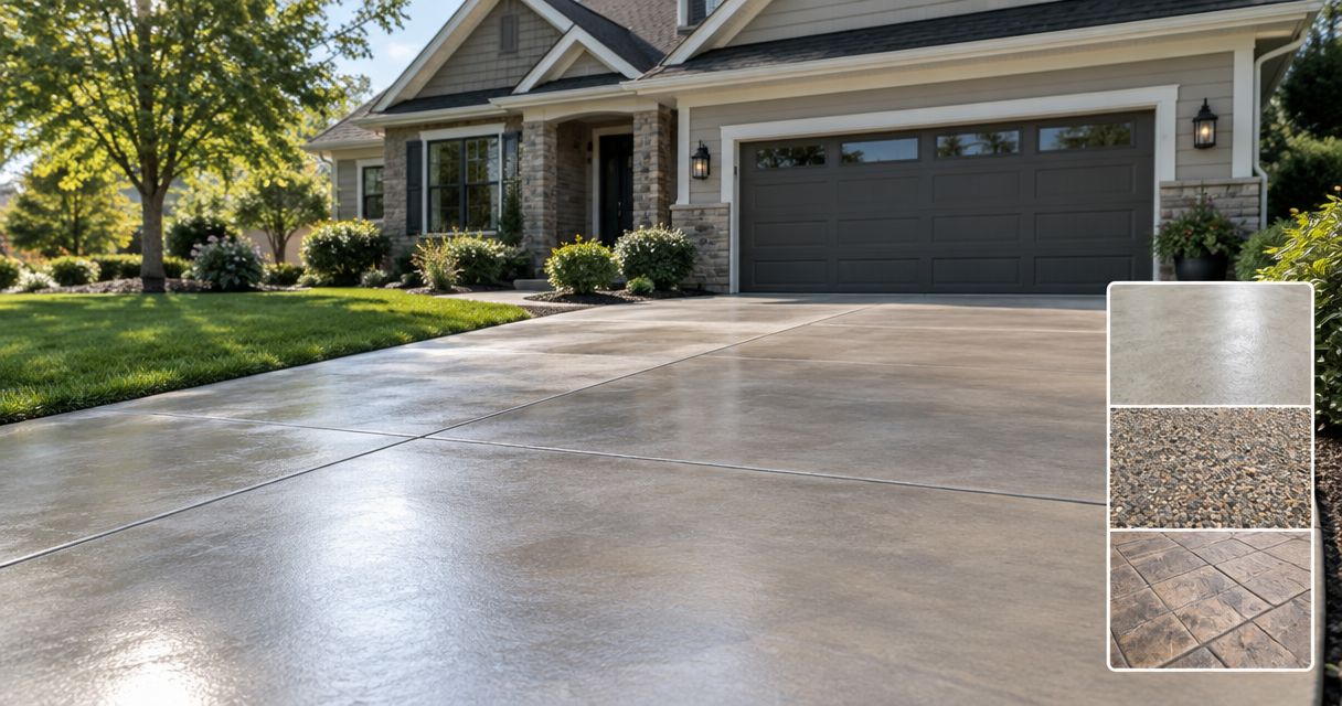 Best concrete driveway finishes for Virginia homes in 2026