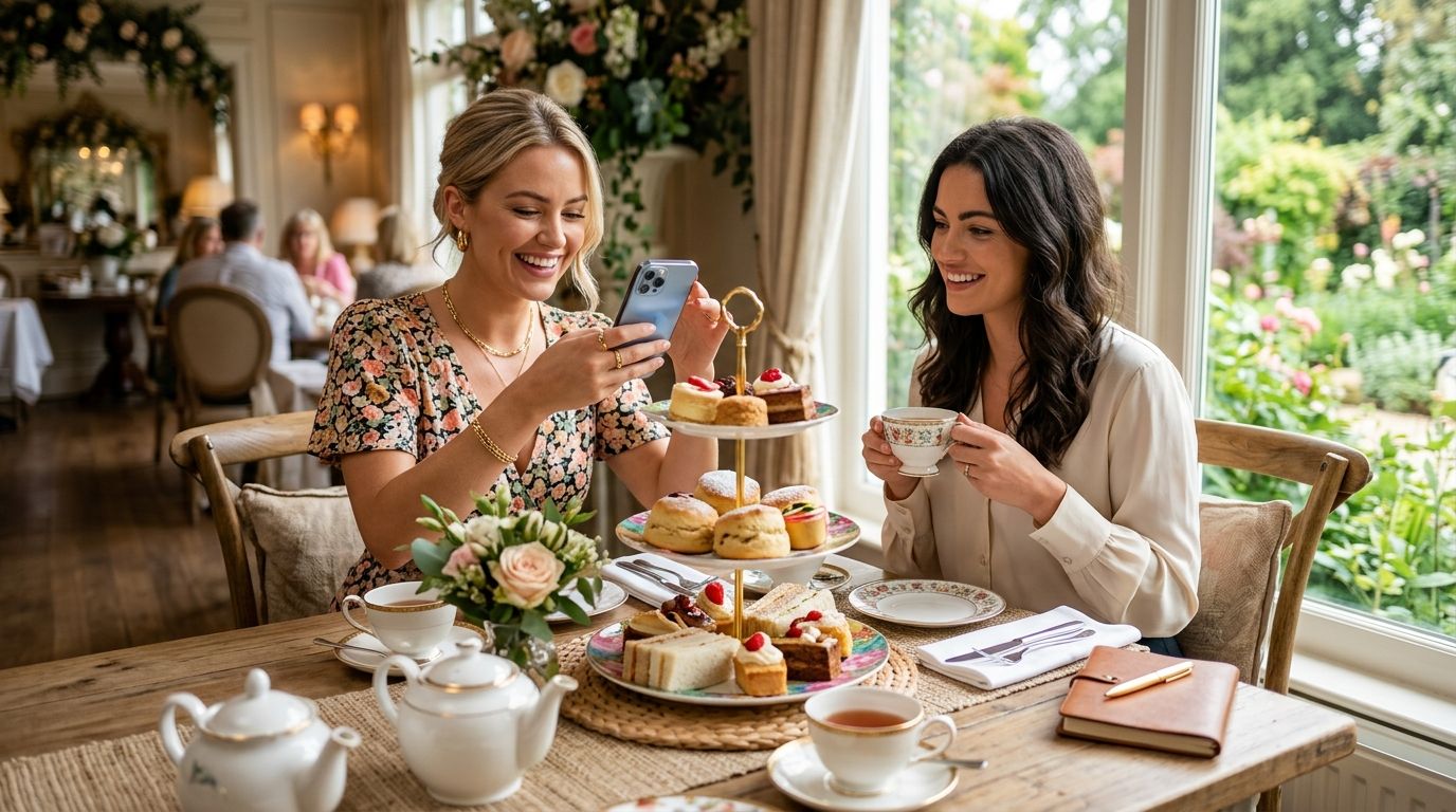 Influencer marketing for afternoon tea experiences