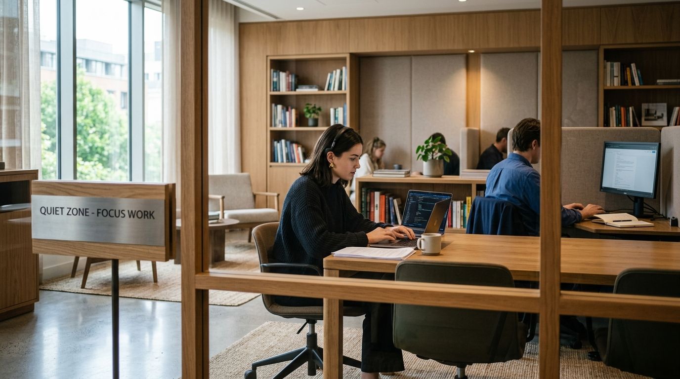 Best coworking spaces with quiet zones for focused work
