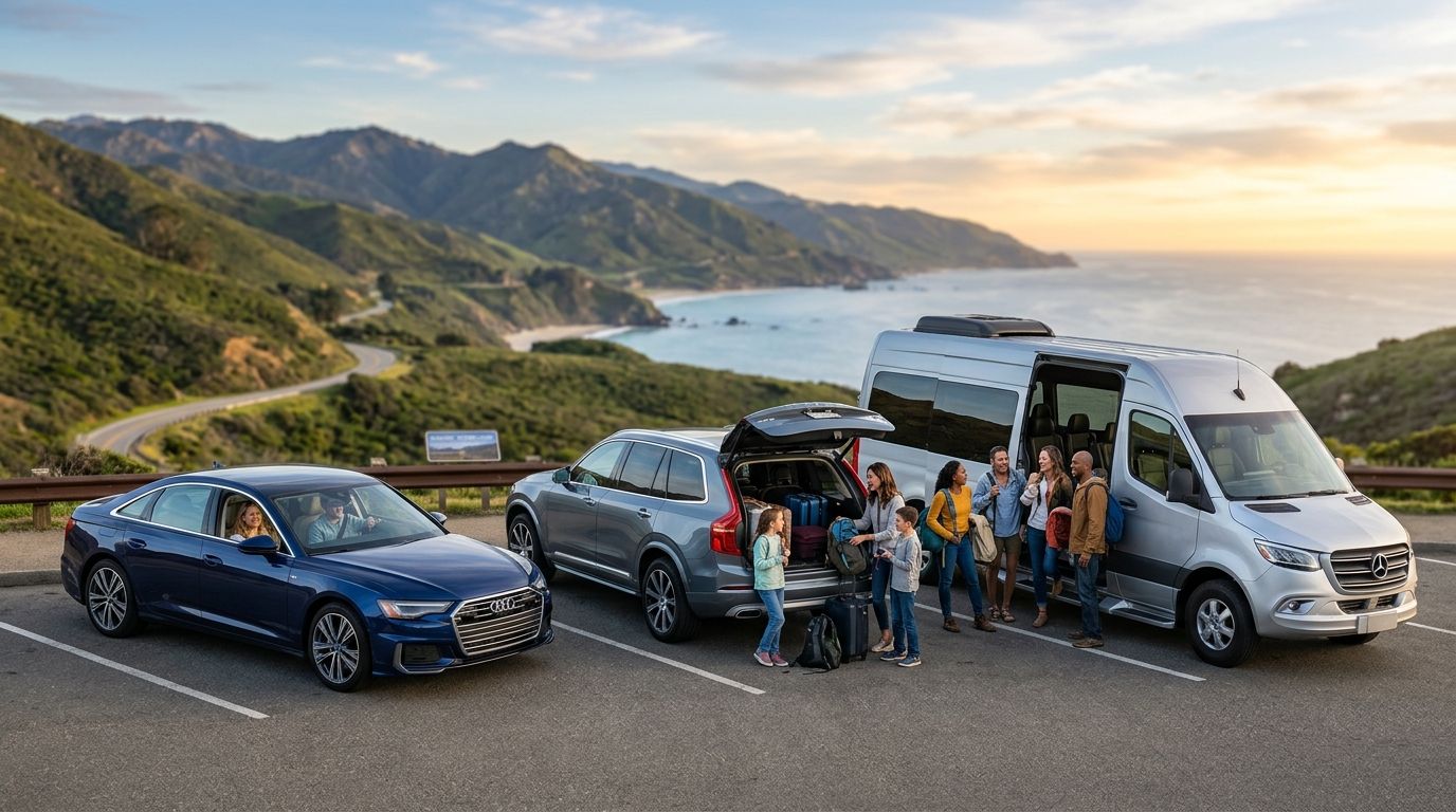 How to choose between a sedan, SUV, and sprinter van for group travel