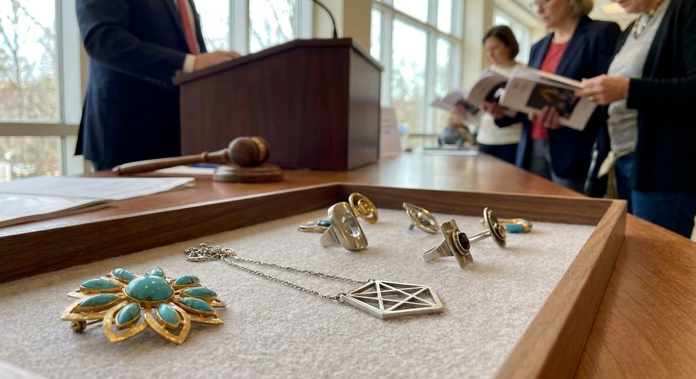 Best auctions for mid-century modern jewelry