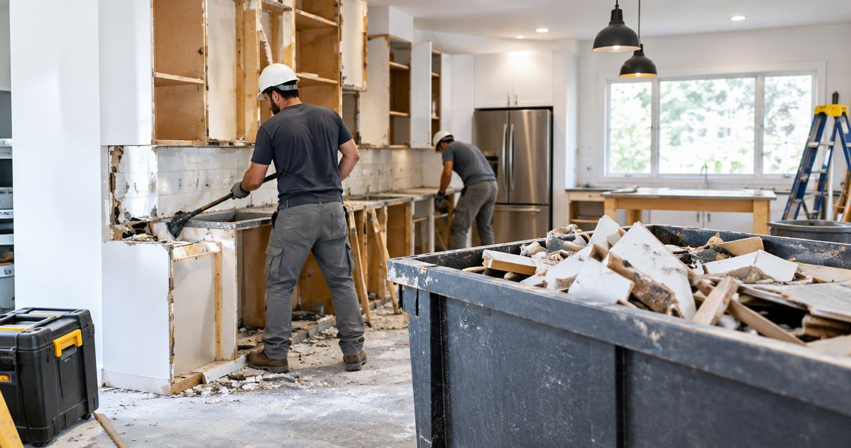 Kitchen remodel demo to debris-free site: 2026 workflow