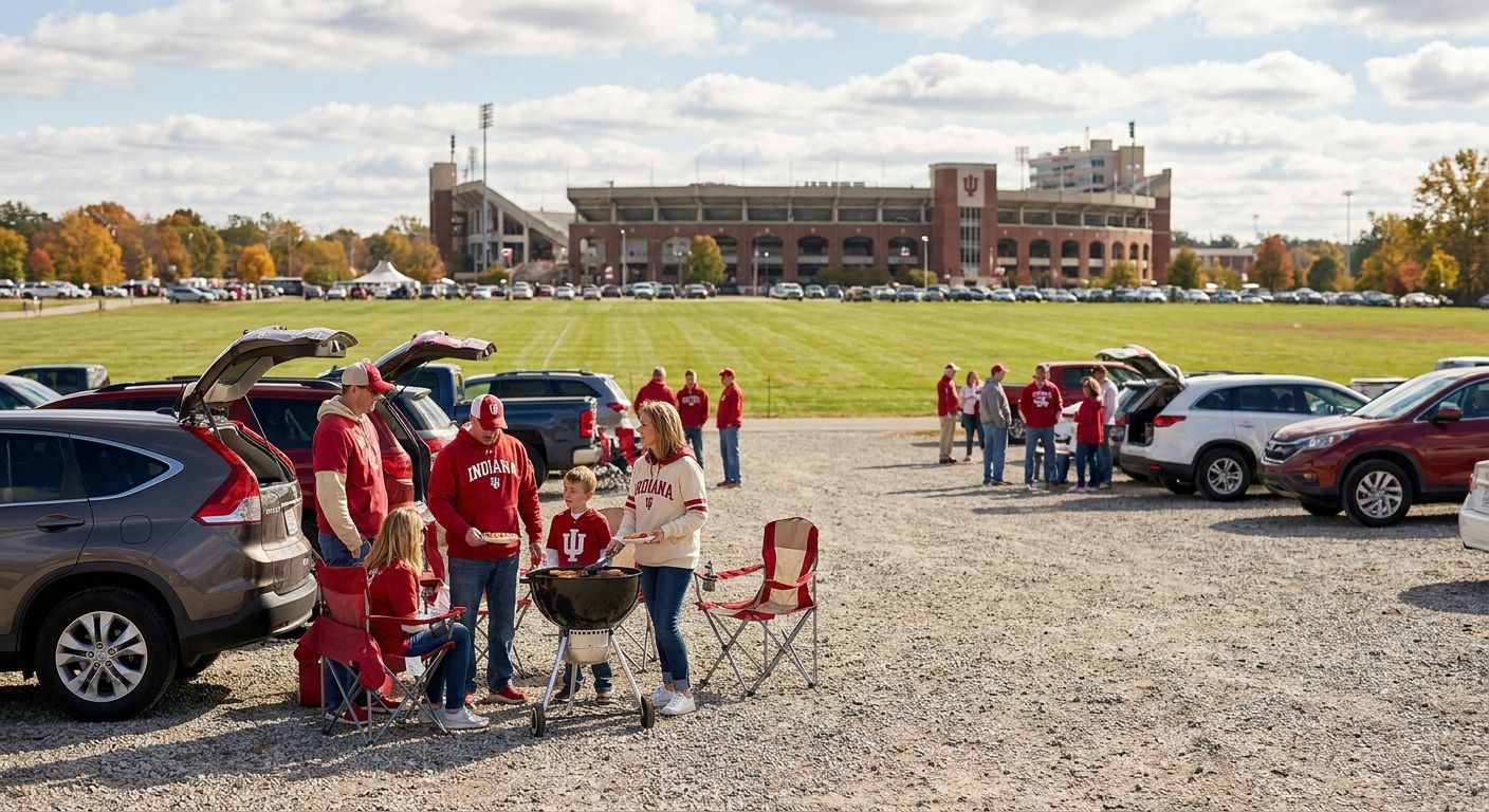 Best parking for Bloomington local IU football fans