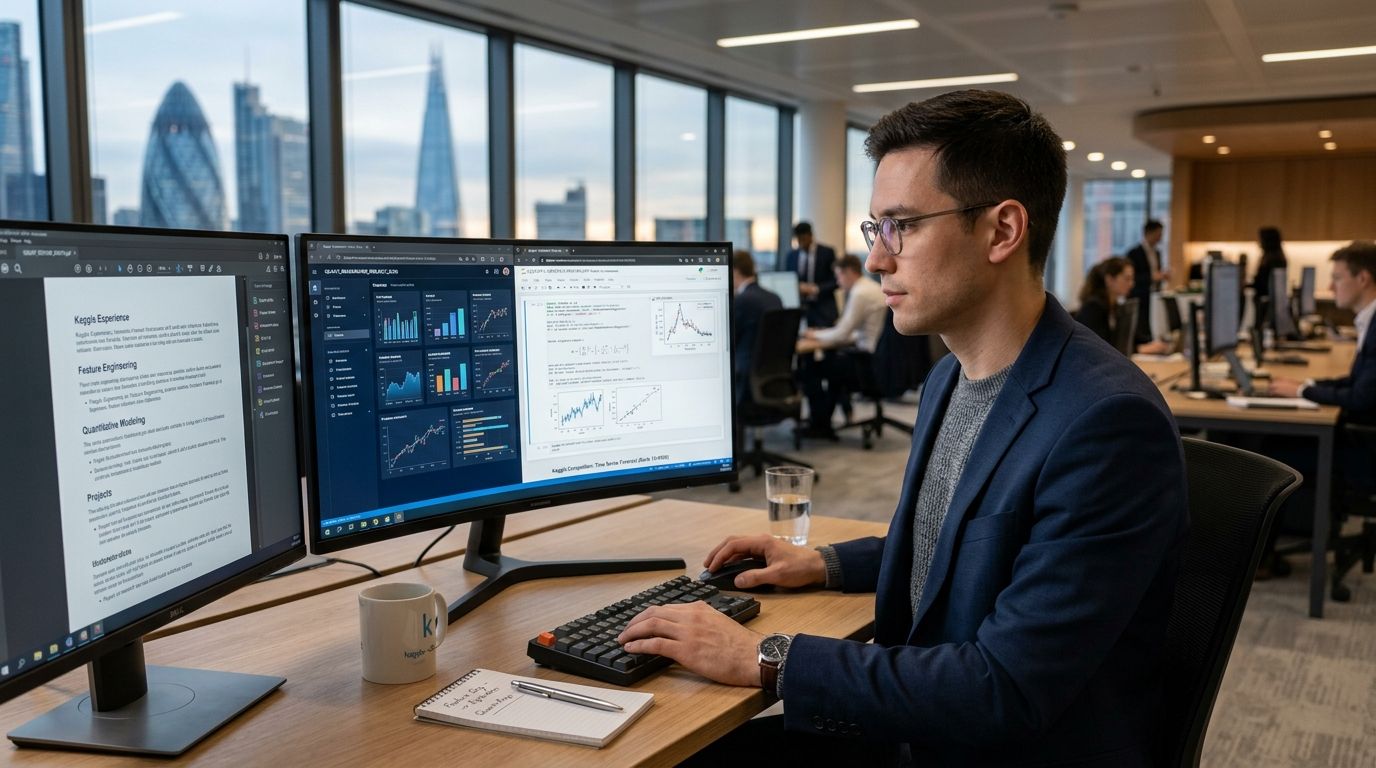 Kaggle competition to quant researcher resume: 2026 workflow
