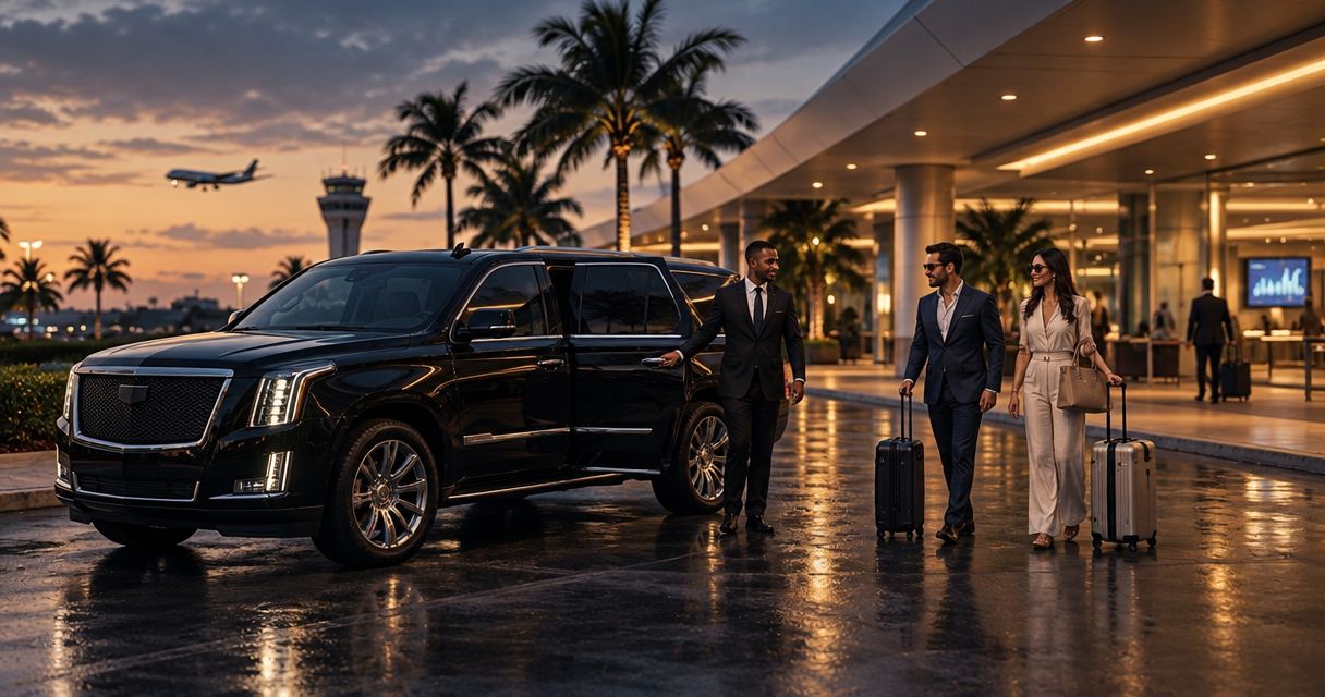How to arrange return airport car service from a Palm Beach hotel
