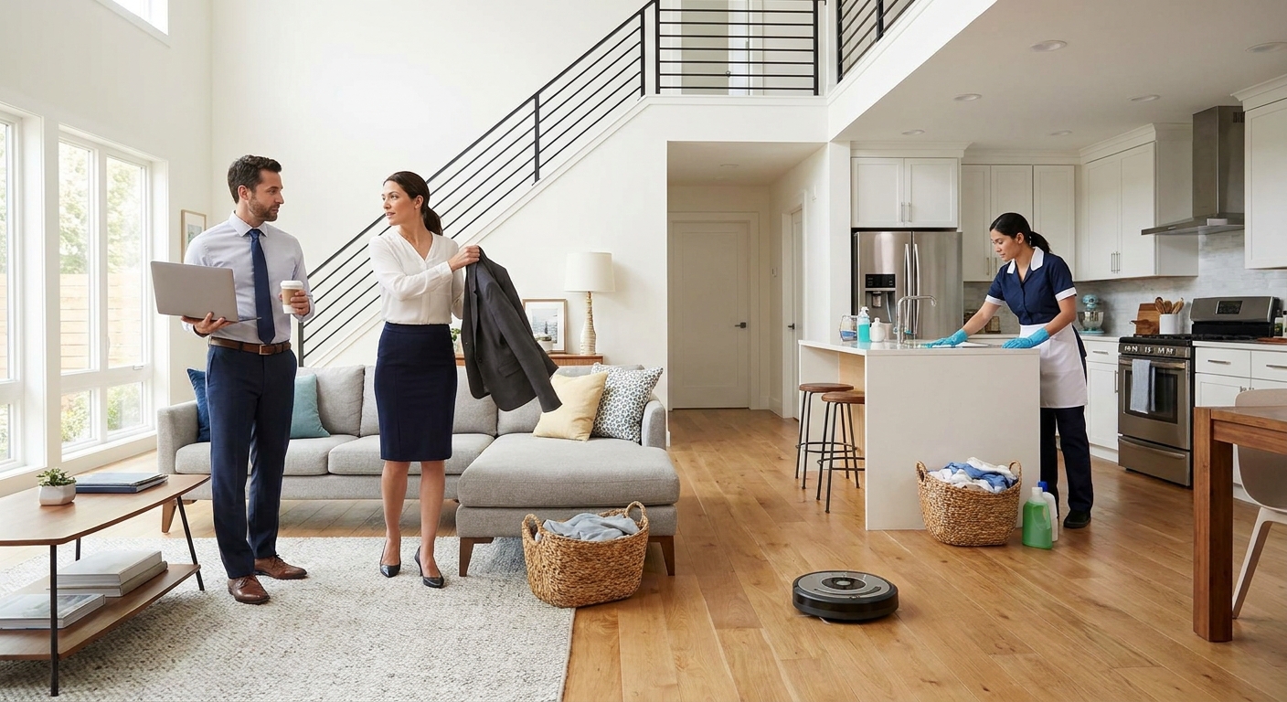 House cleaning for dual-income households