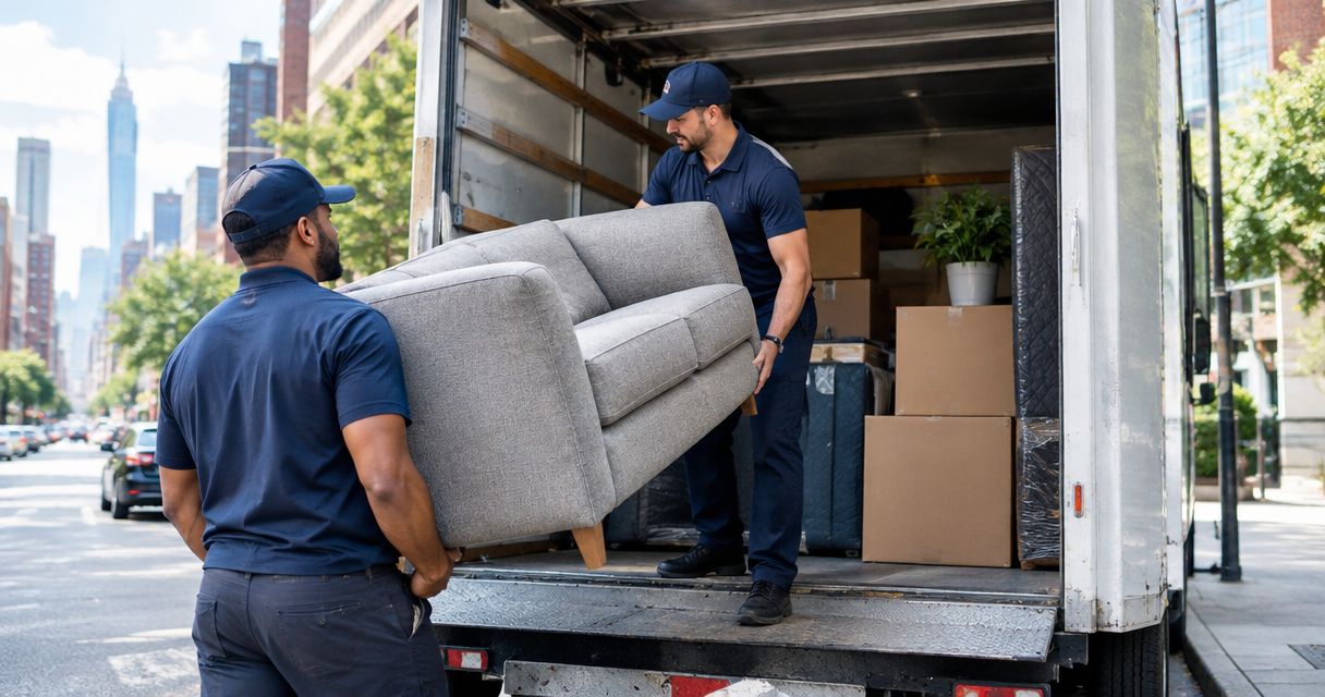 How long does it take movers to load a NYC moving truck?