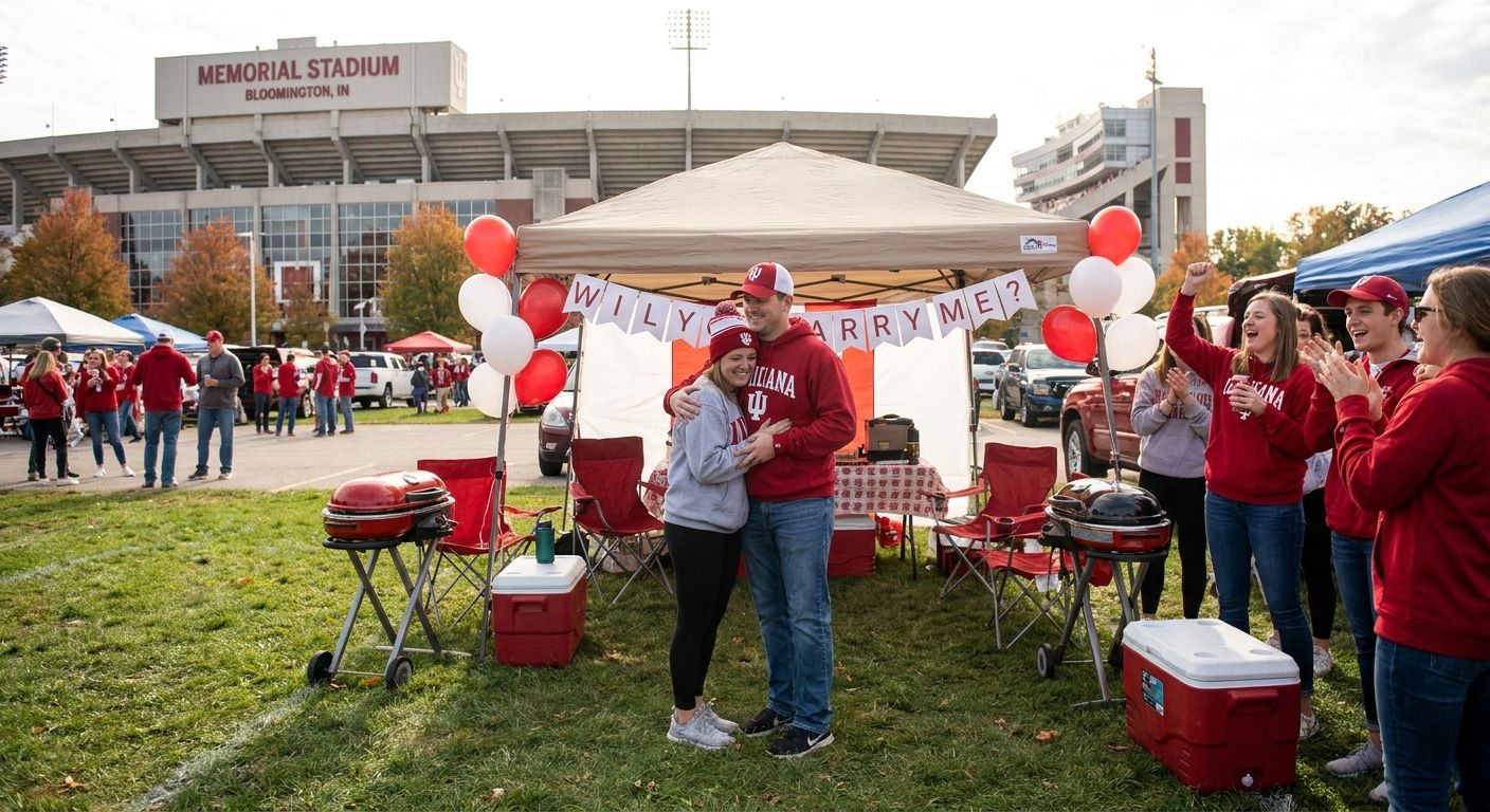 Parking for game-day proposal tailgates at IU football