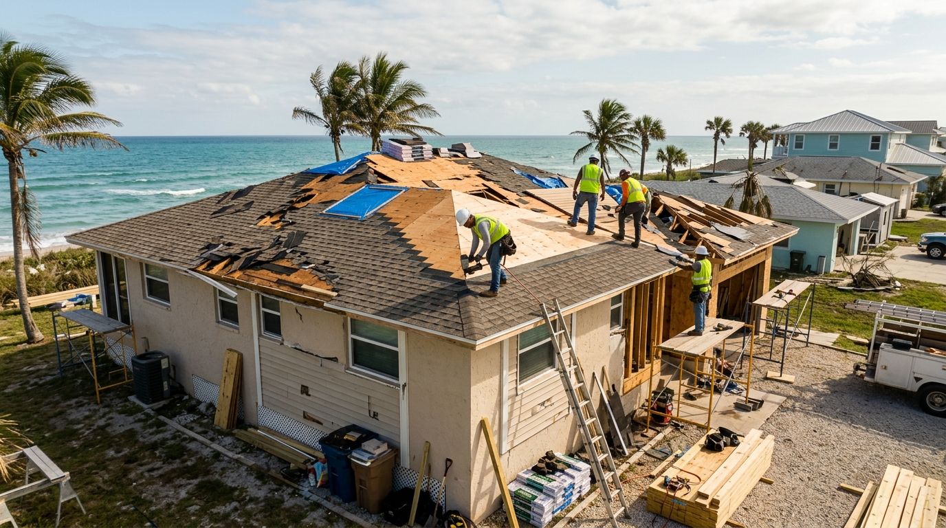 Storm damage repair and rebuilding for Treasure Coast homes