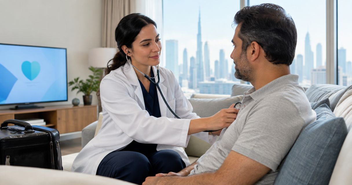 Is a home doctor visit covered by insurance in Dubai?