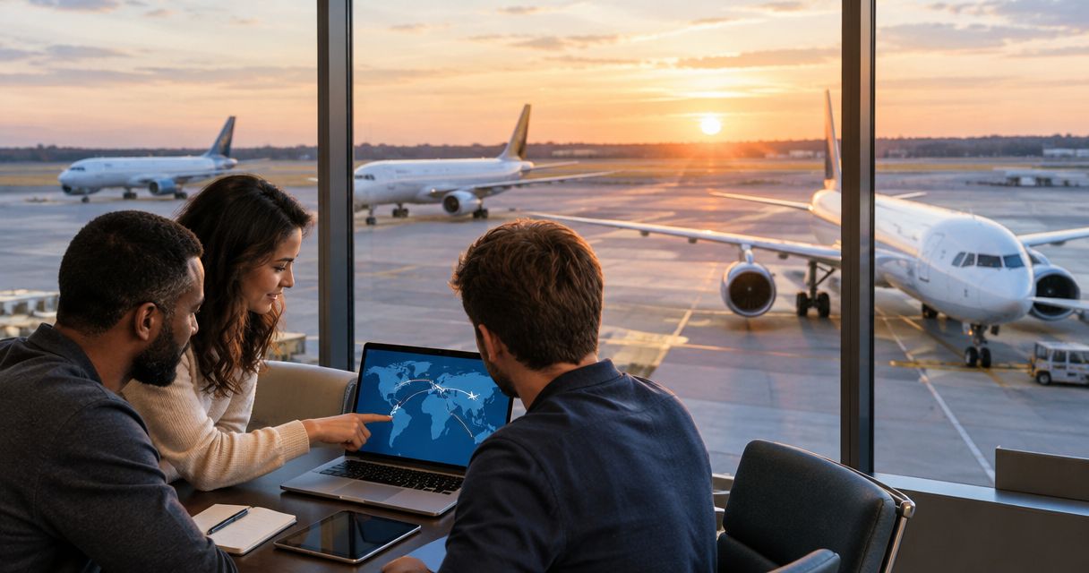 How to coordinate group travel across multiple aircraft