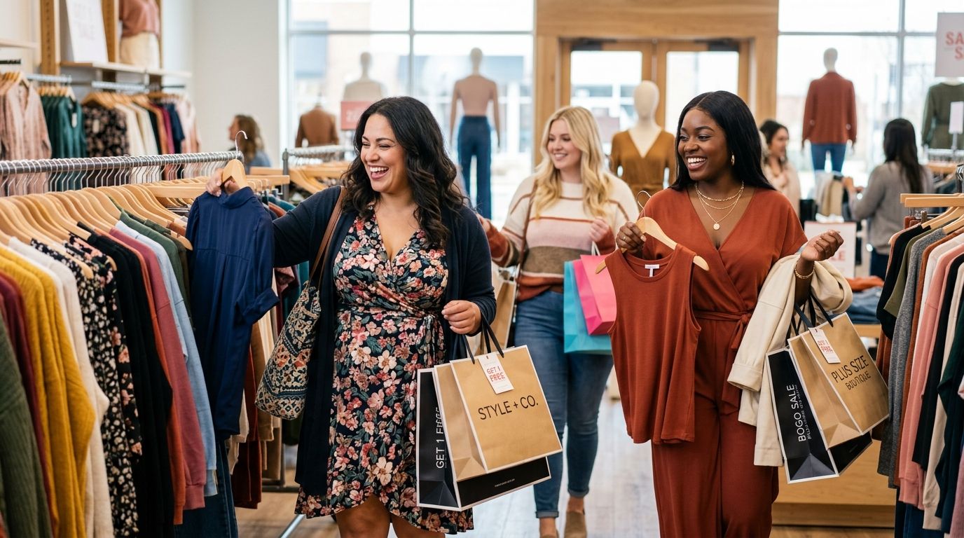 Best BOGO deals on plus size clothing