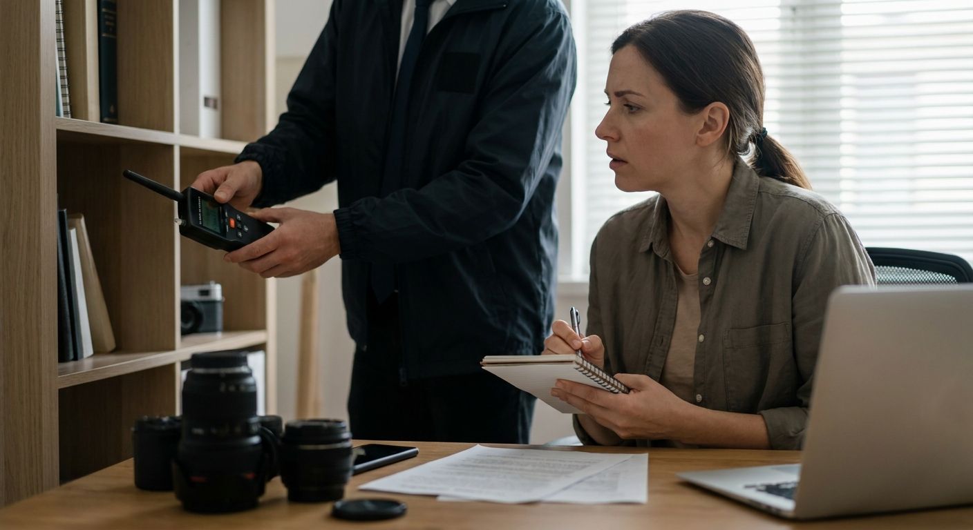 Bug sweeps for journalists protecting confidential sources