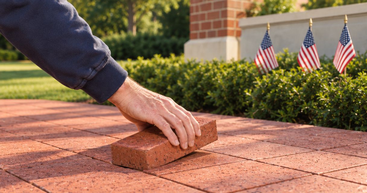 Memorial bricks for veterans: verifying names and service details